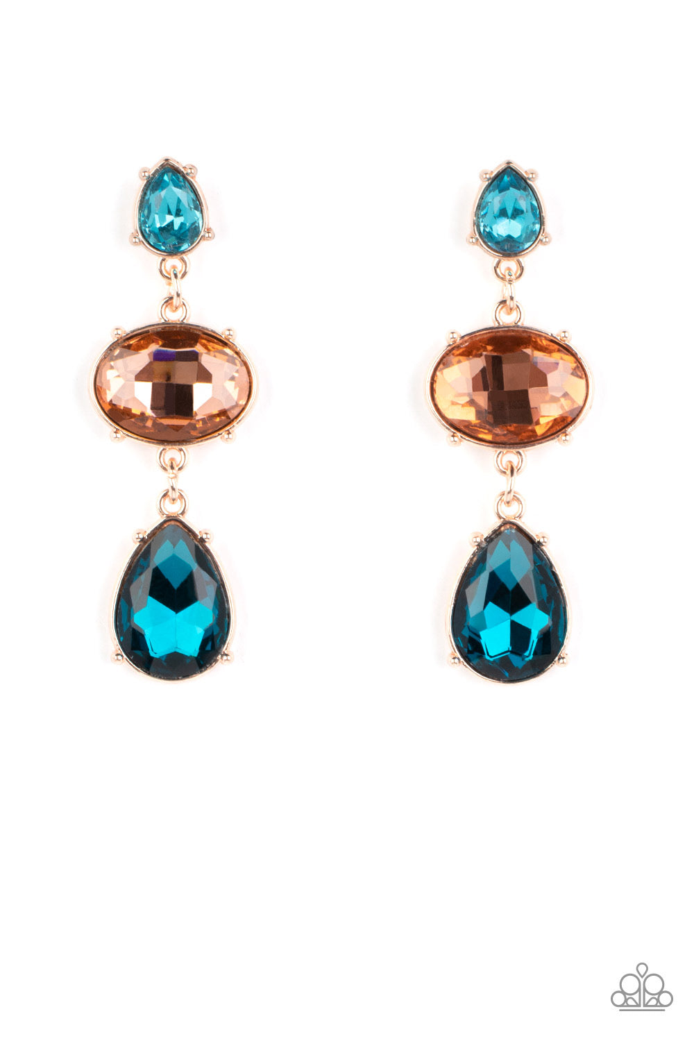 Paparazzi - Royal Appeal - Multi Post Earrings