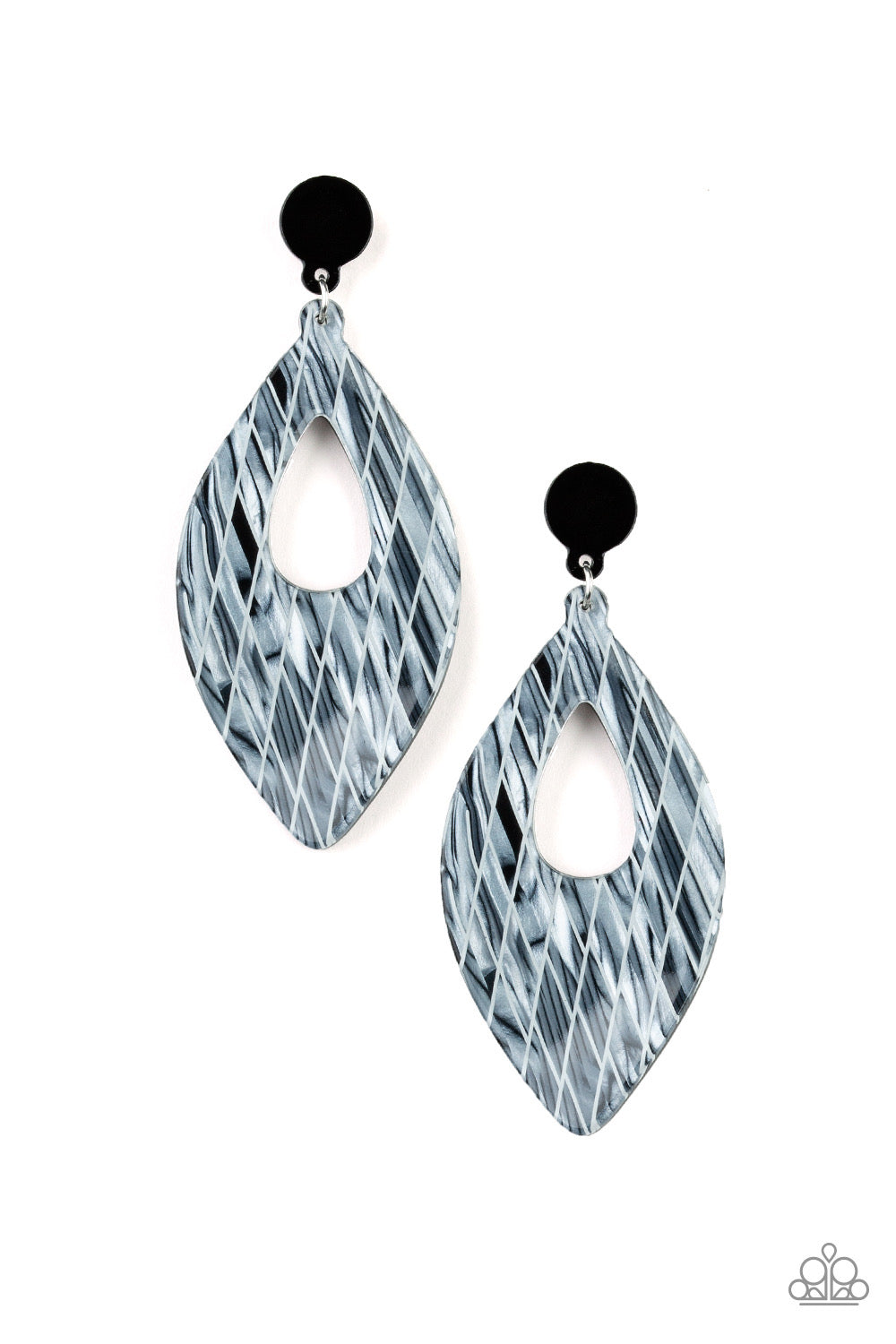 Paparazzi - Metro Retrospect - White Post Earrings