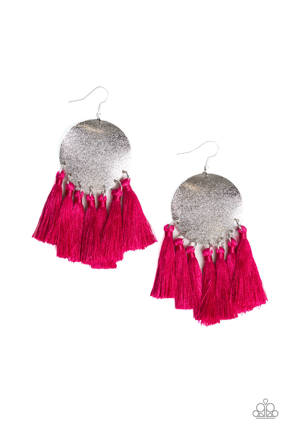 Paparazzi - Tassel Tribute - Pink Tassel Earrings
