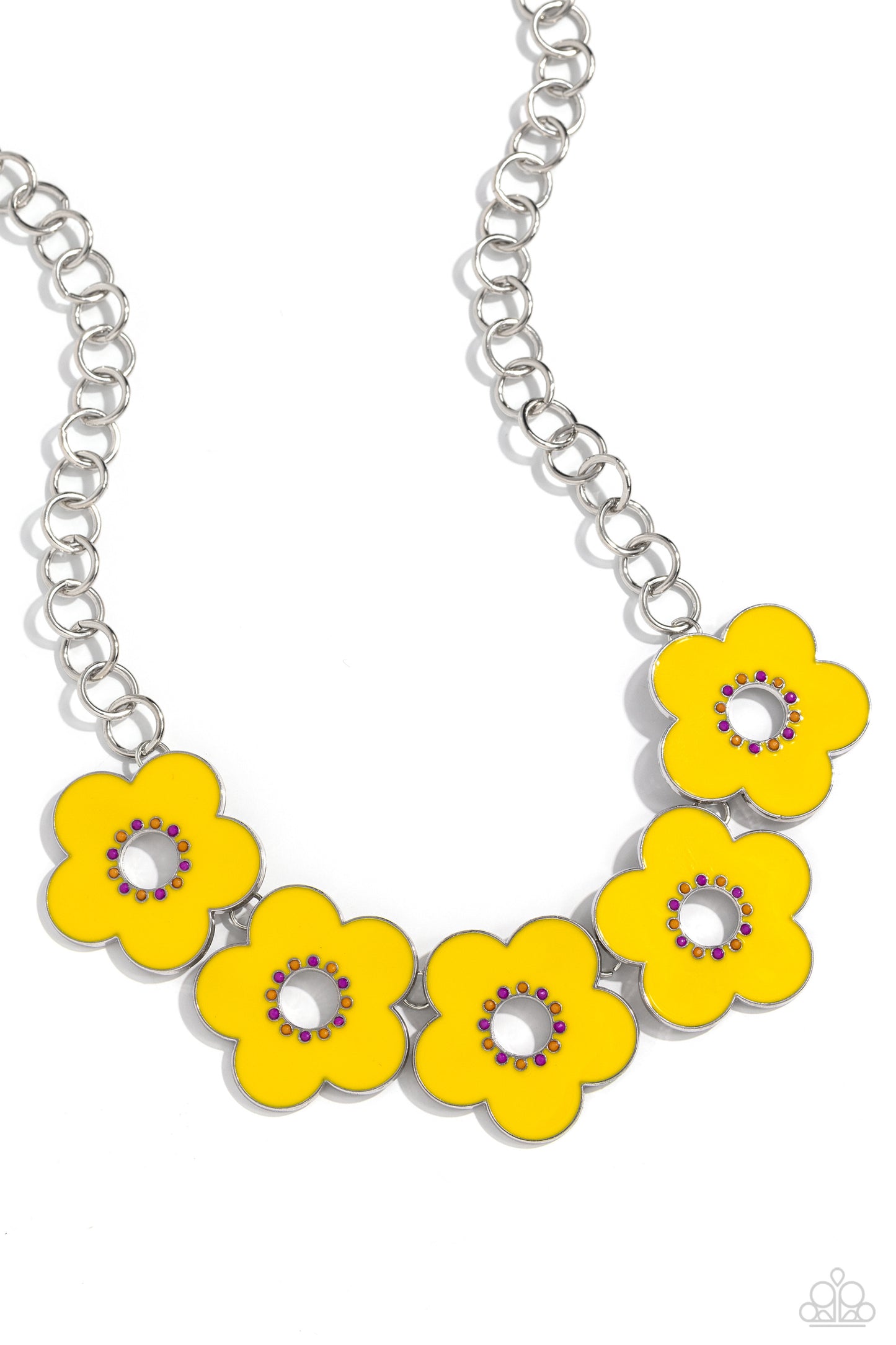 Paparazzi - Cartoon Couture - Yellow Necklace