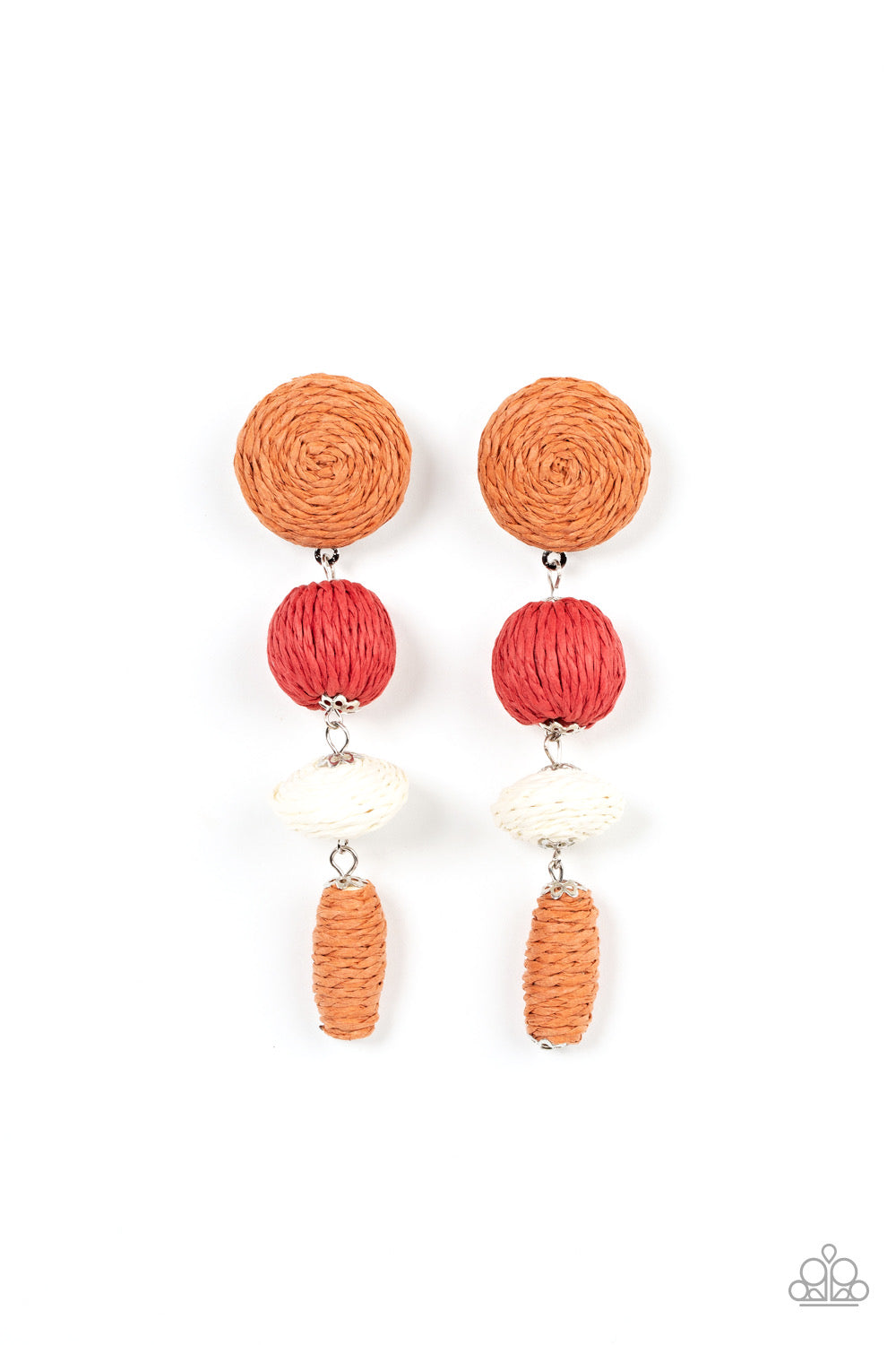 Paparazzi - Twine Tango - Multi Post Earrings