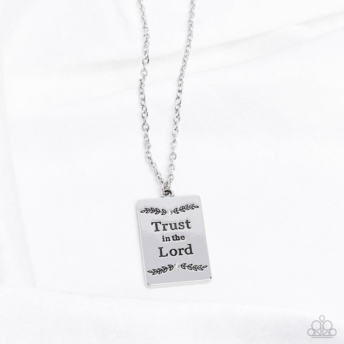 Paparazzi - All About Trust - White Necklace