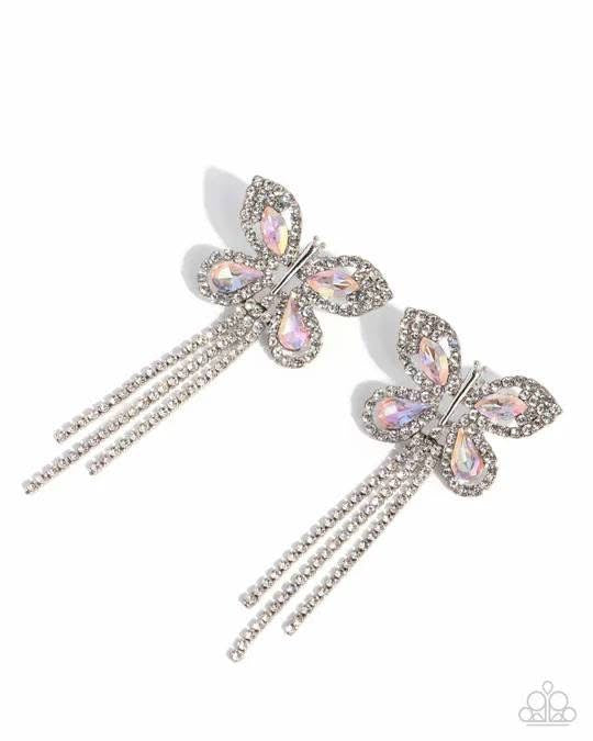 Paparazzi - Next SOAR Pink Post Earrings