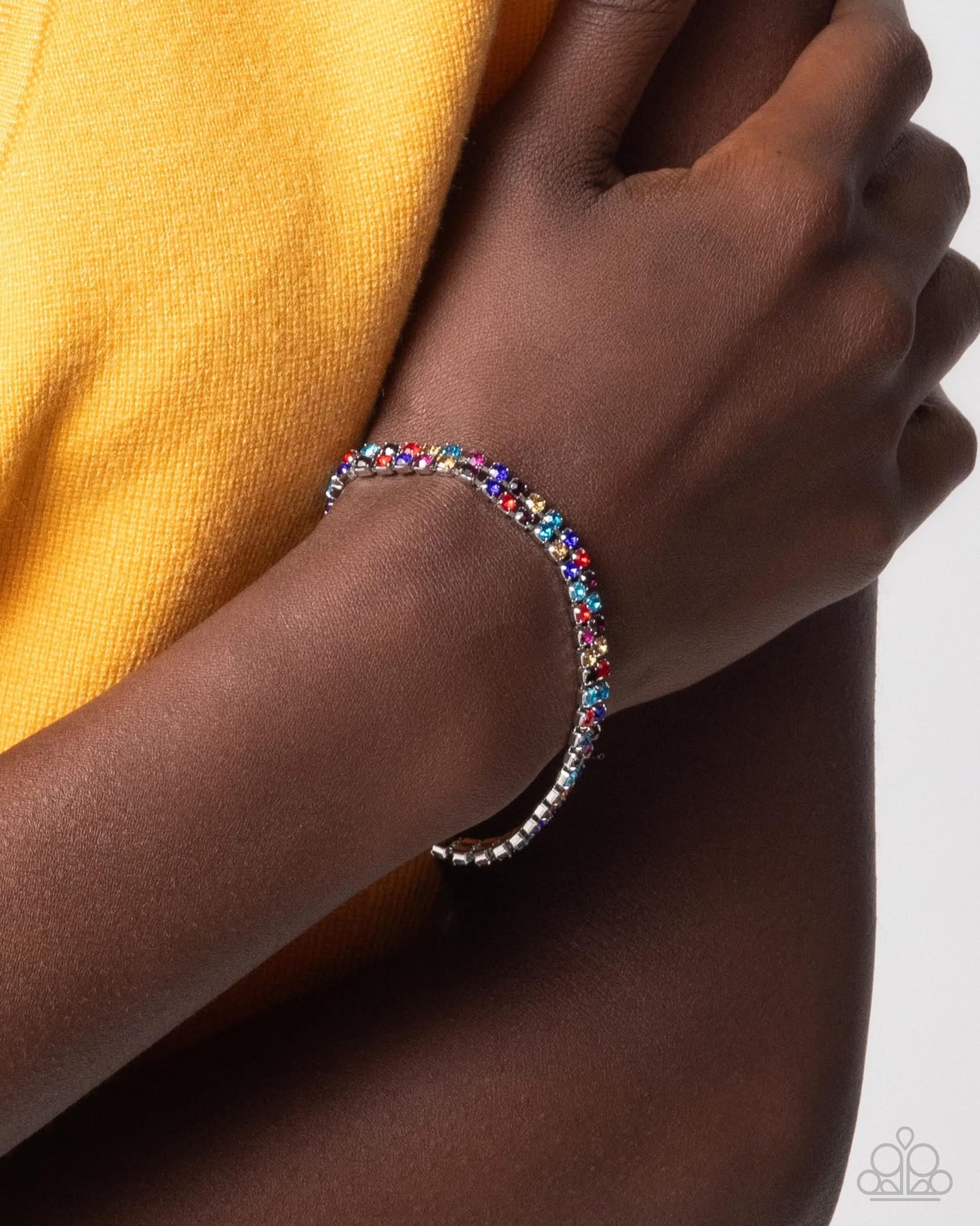 Paparazzi - Terrific Trio - Multi Necklace and Thrilling Trio Multi Bracelet Set