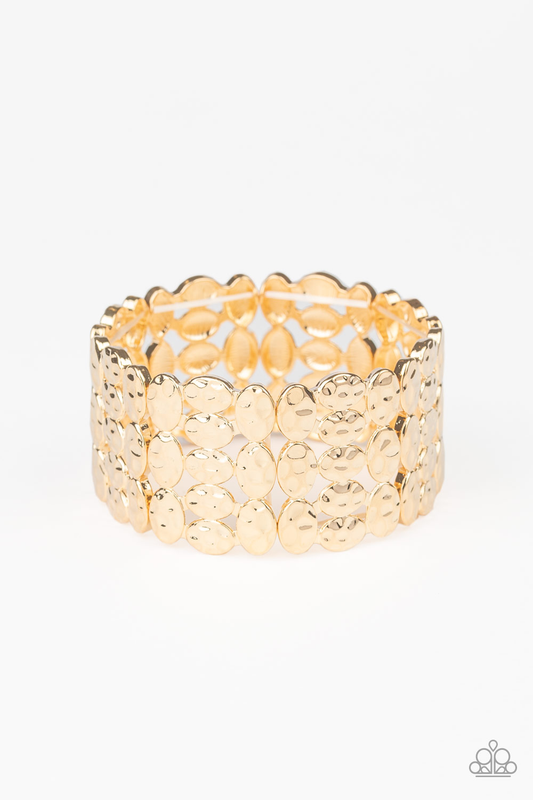Paparazzi - Tectonic Texture - Gold Braclet