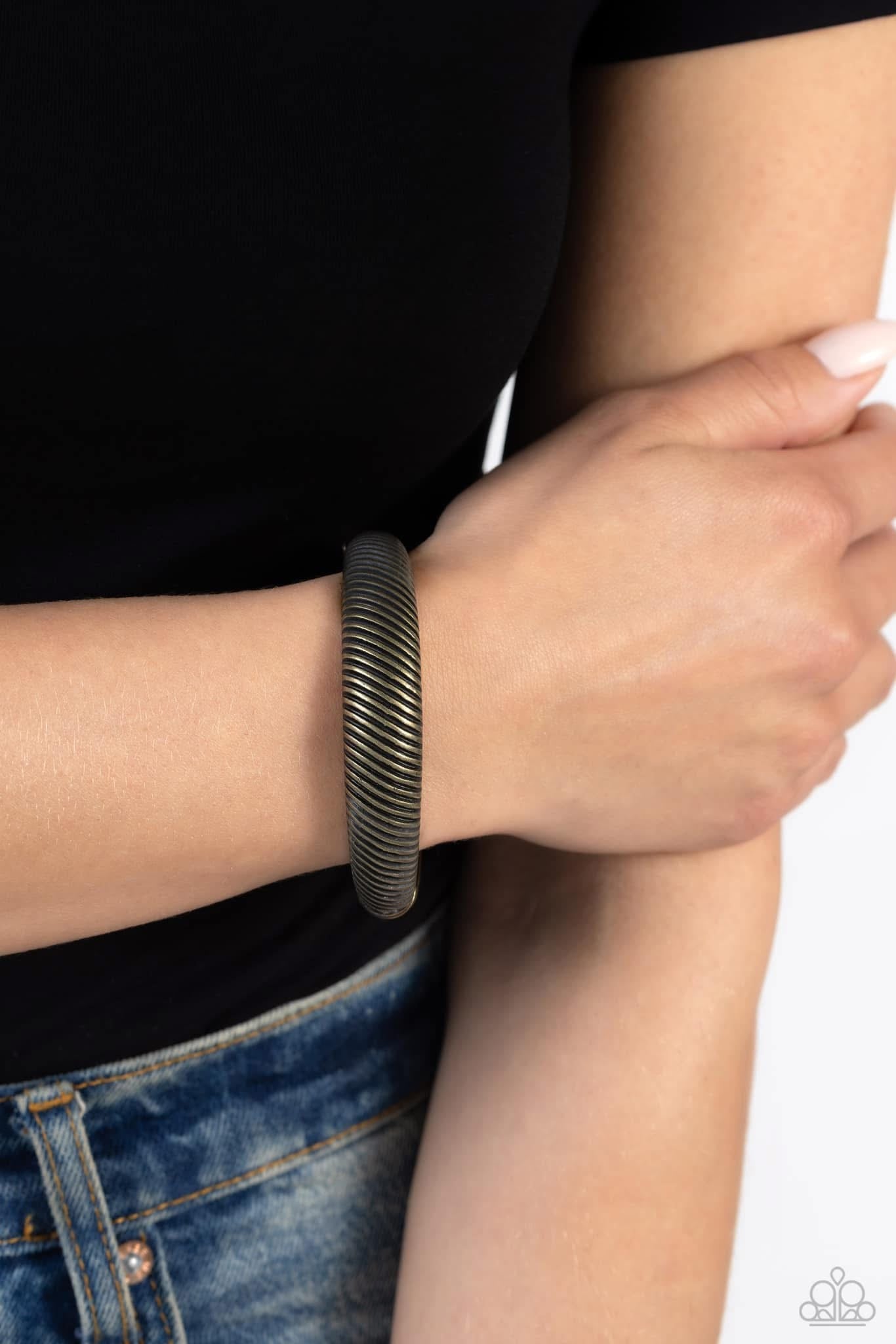 Paparazzi - Jailhouse Jive Brass Bracelet