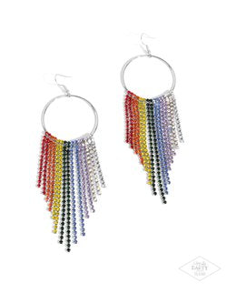 Paparazzi - Streamlined Shimmer - Multi Earrings