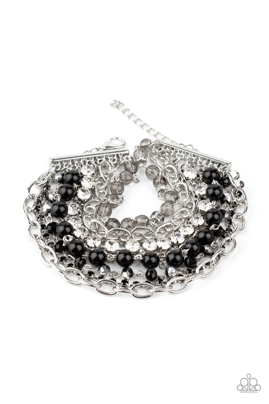 Paparazzi - Heiress Hustle Black Bracelet