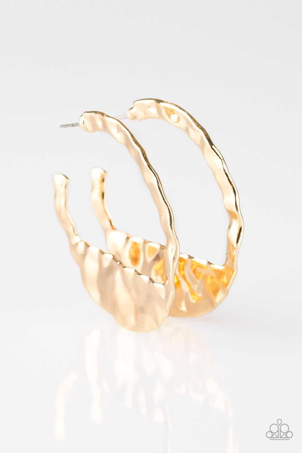 Paparazzi - The BEAST Of Me - Gold Hoop Earrings