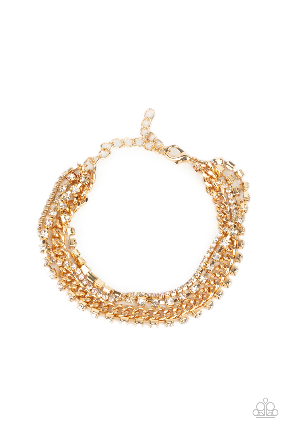 Paparazzi- Brilliantly Beaming Gold Bracelet