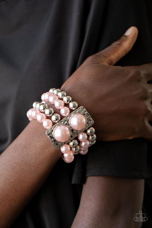 Paparazzi - WEALTH-Conscious - Pink Bracelet