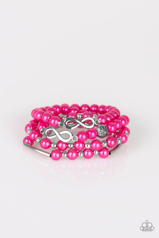 Paparazzi - Limitless Luxury - Pink Bracelet