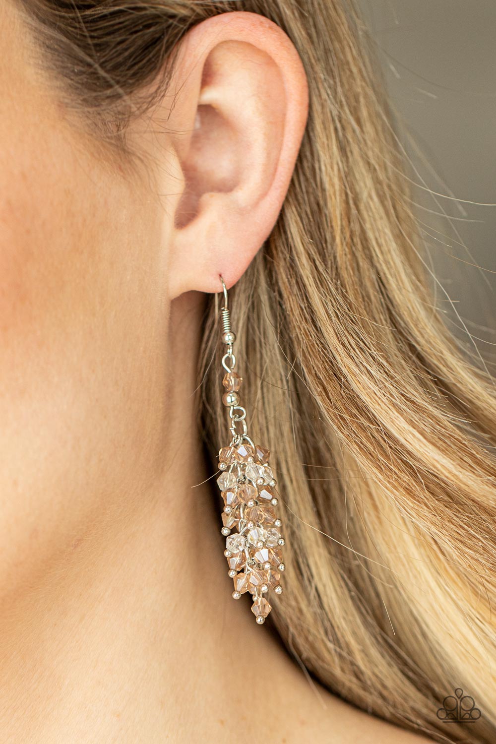 Paparazzi - Celestial Chandeliers - Brown Earrings