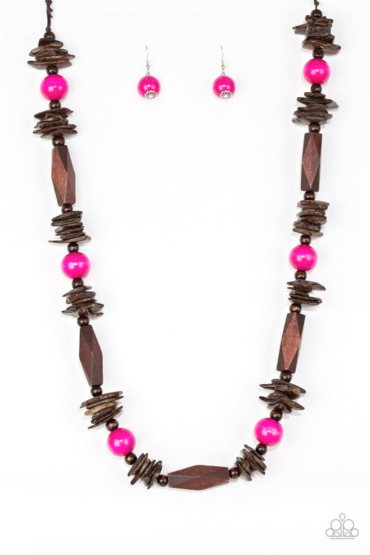 Paparazzi - Cozumel Coast - Pink Necklace