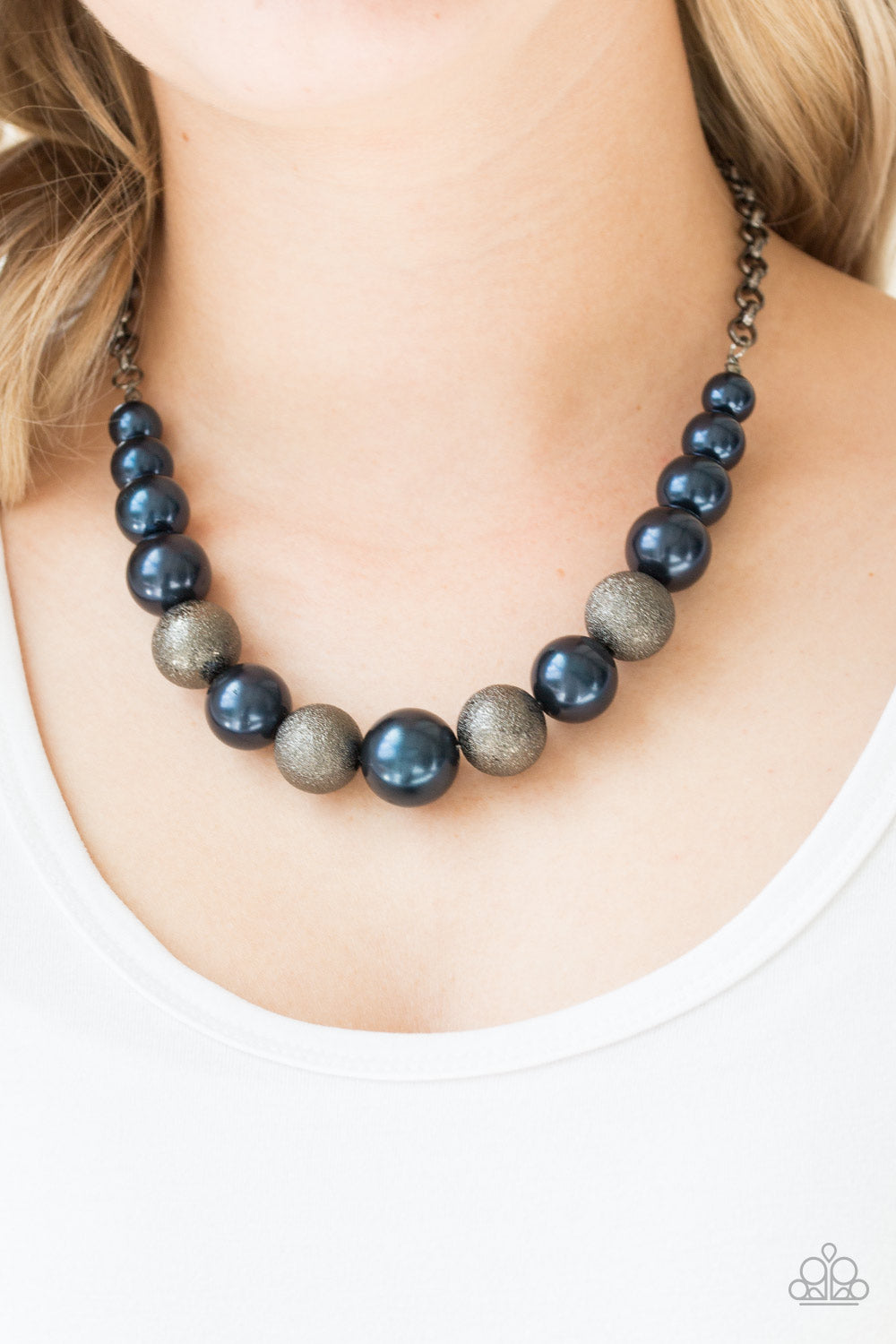 Paparazzi- Color Me CEO - Blue Necklace