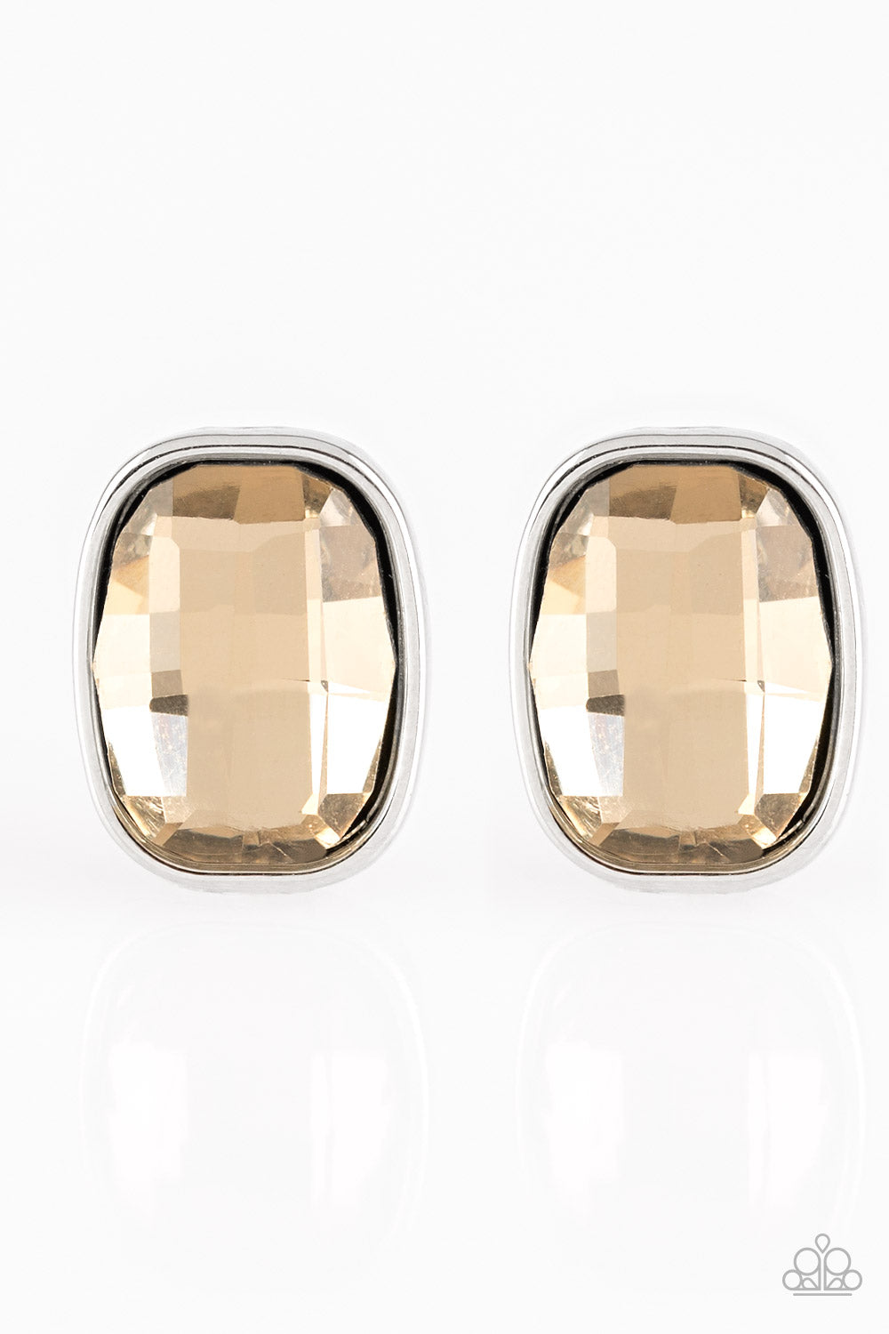 Paparazzi- Incredibly Iconic - Brown Earrings