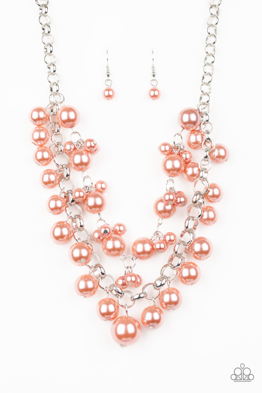 Paparazzi - BALLROOM Service - Orange Necklace