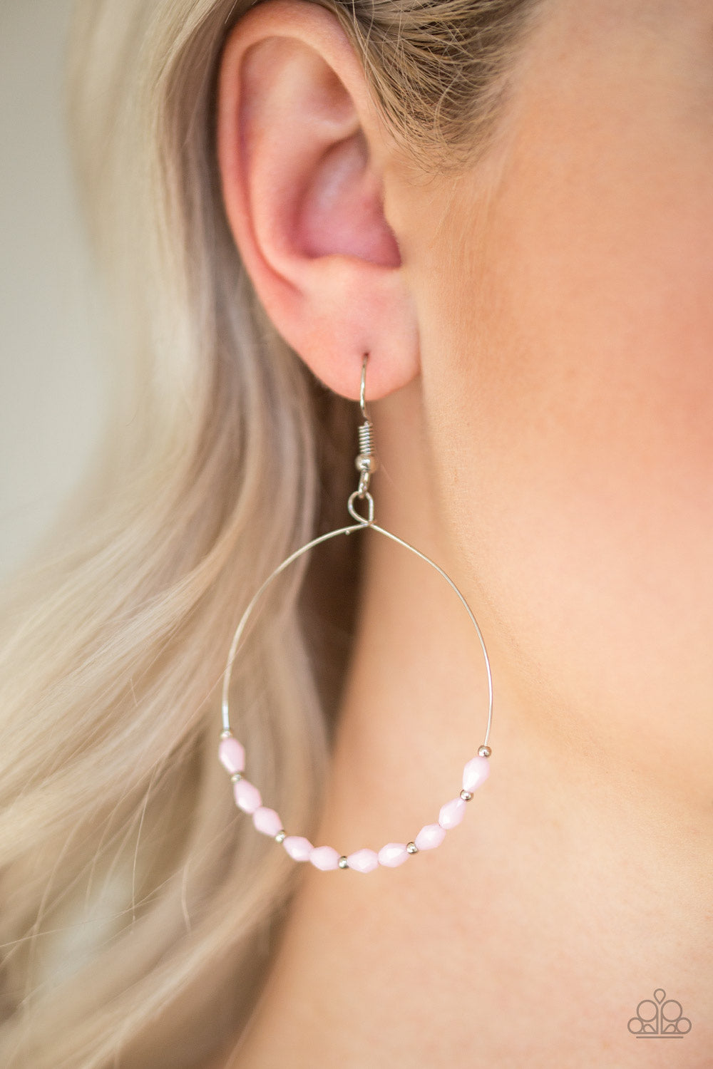 Paparazzi- Prize Winning Sparkle - Pink Earrings