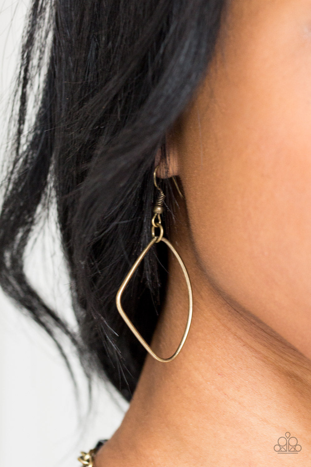 Paparazzi - Attitude Adjustment - Brass Necklace