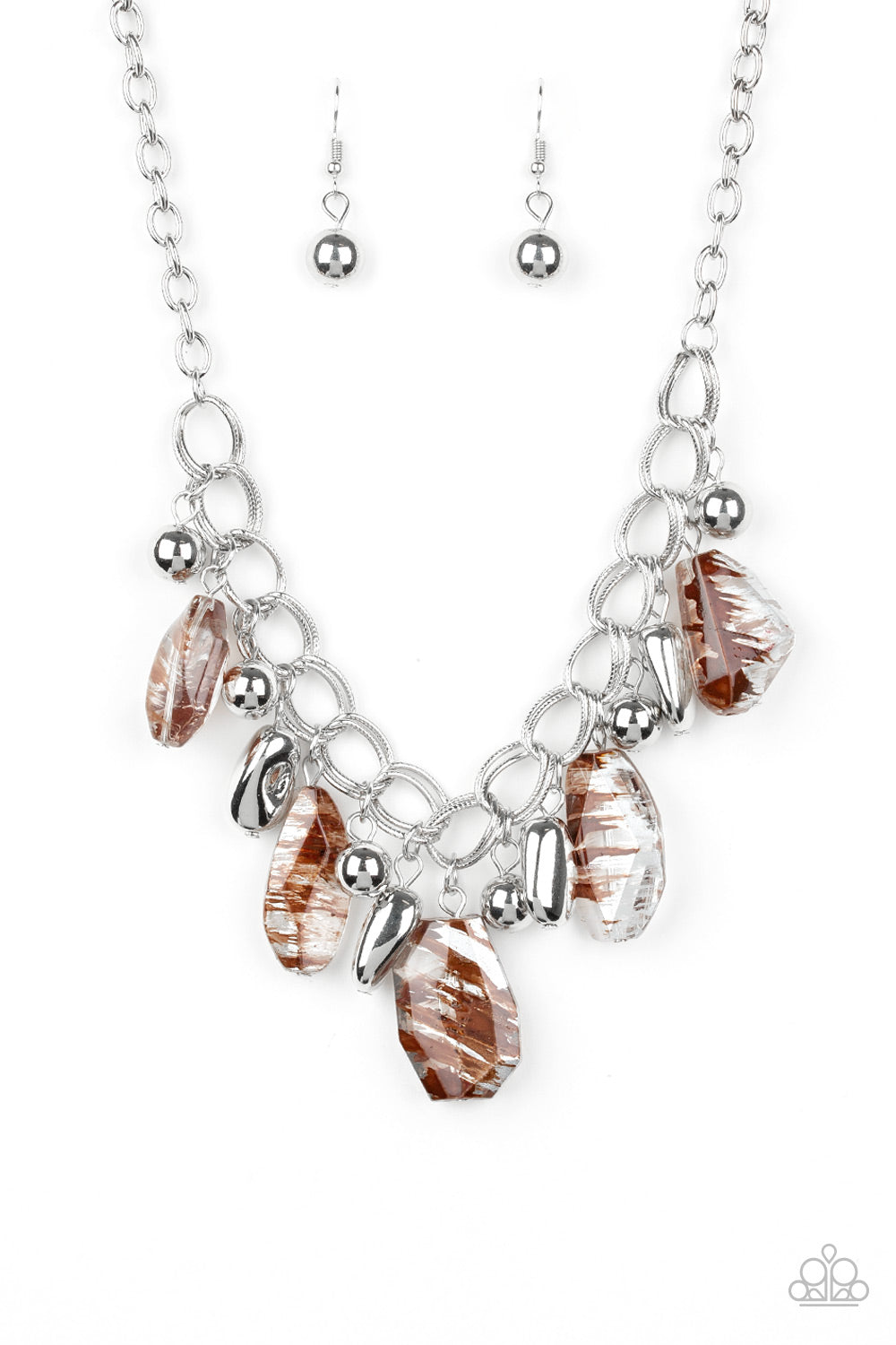 Paparazzi - Chroma Drama - Brown Necklace