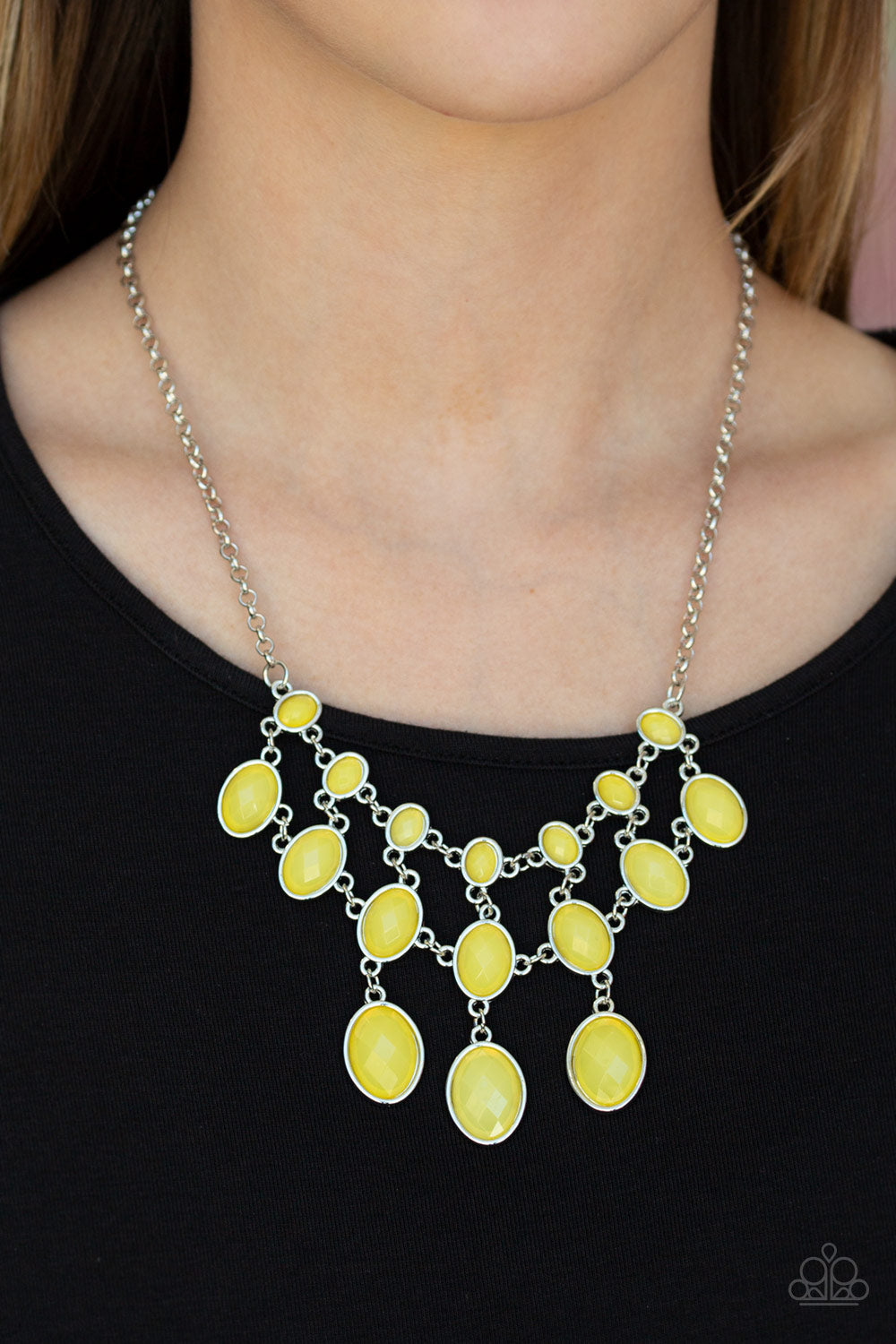 Paparazzi - Mermaid Marmalade - Yellow Necklace