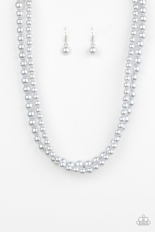 Paparazzi - Woman Of The Century - Silver Pearl Necklace