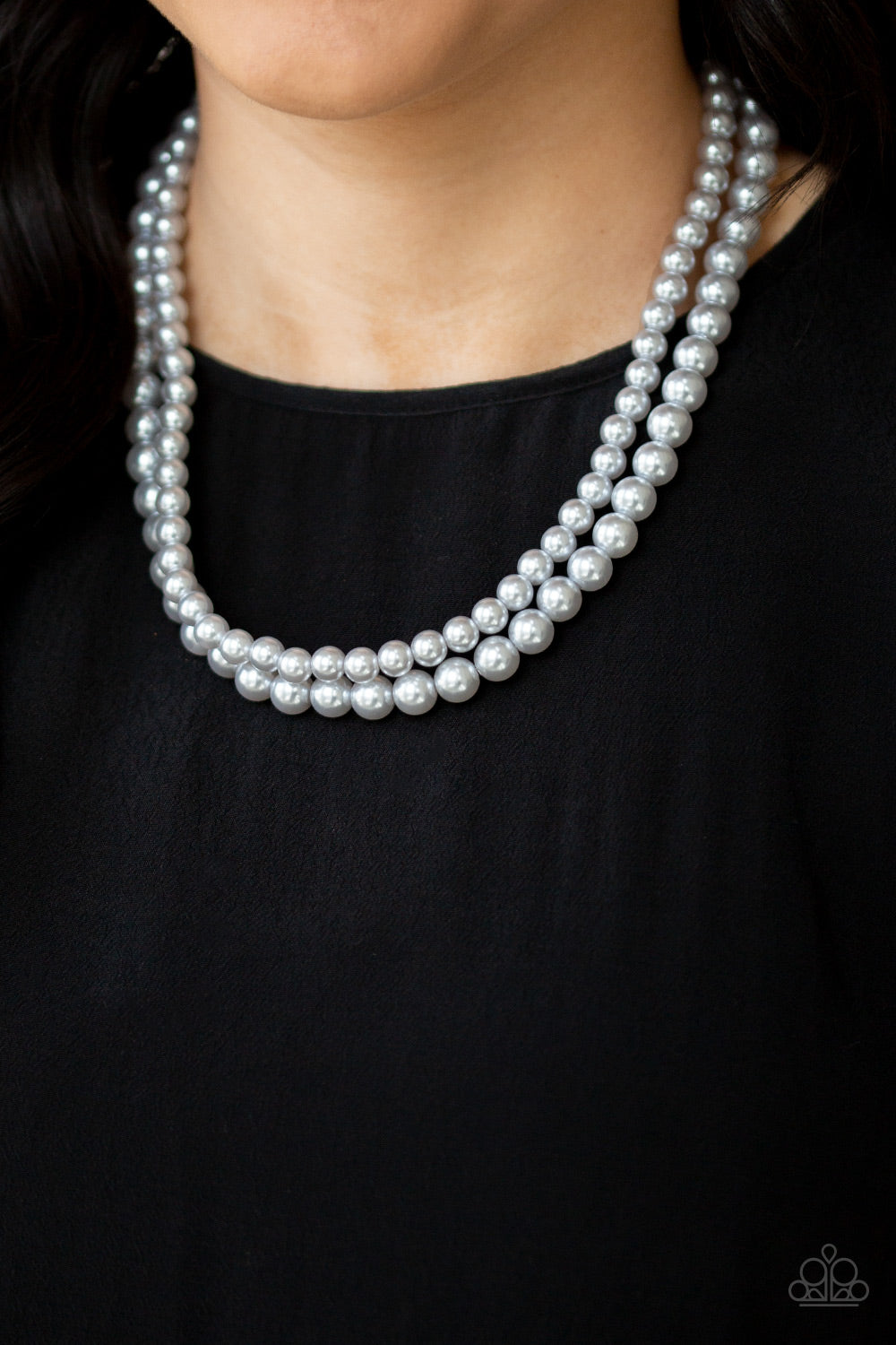 Paparazzi - Woman Of The Century - Silver Pearl Necklace