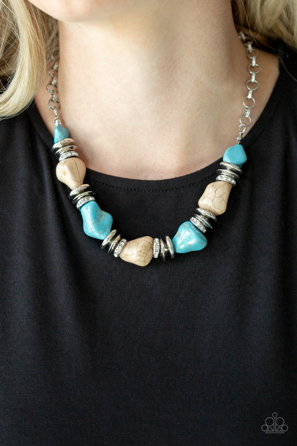 Paparazzi - Stunningly Stone Age - Multi Necklace