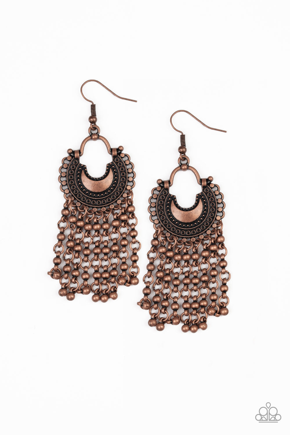 Paparazzi - Catching Dreams - Copper Earrings