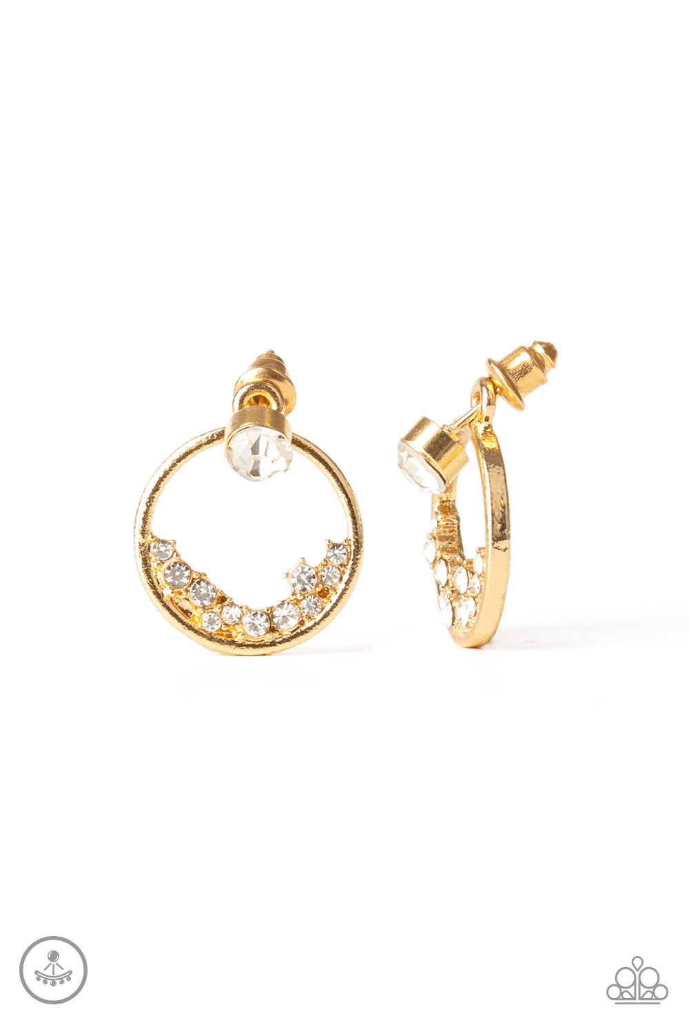 Paparazzi - Rich Blitz - Gold Earrings