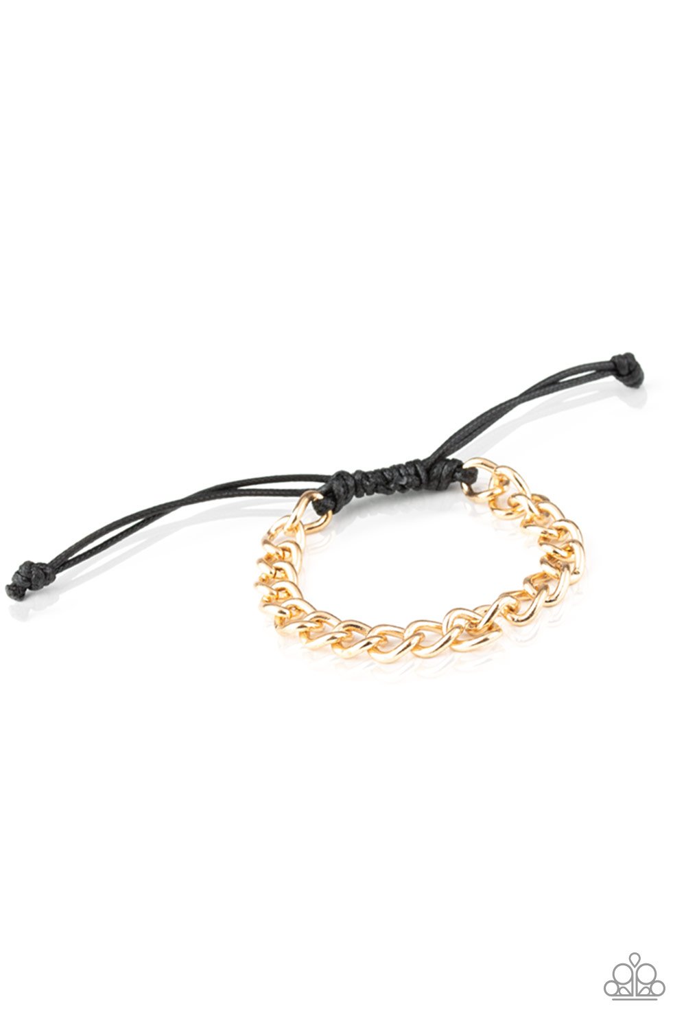 Paparazzzi - Full Court - Gold Urban Necklace and Sideline Gold Urban Bracelet Set