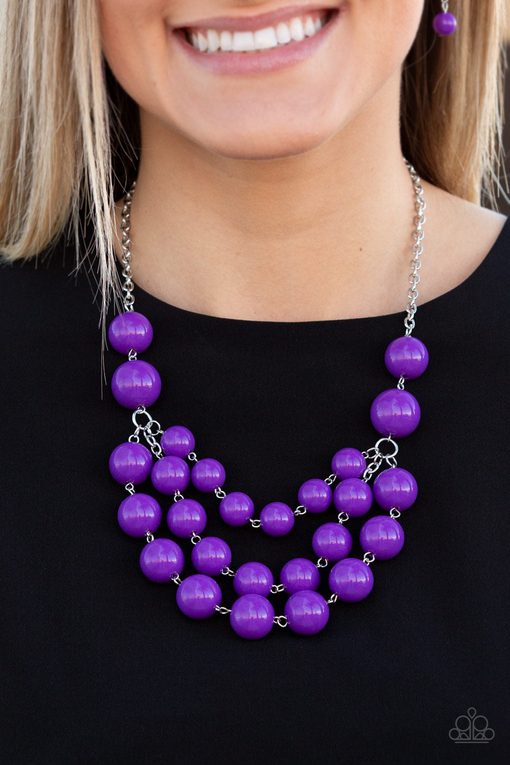 Paparazzi - Miss Pop-YOU-larity - Purple Necklace