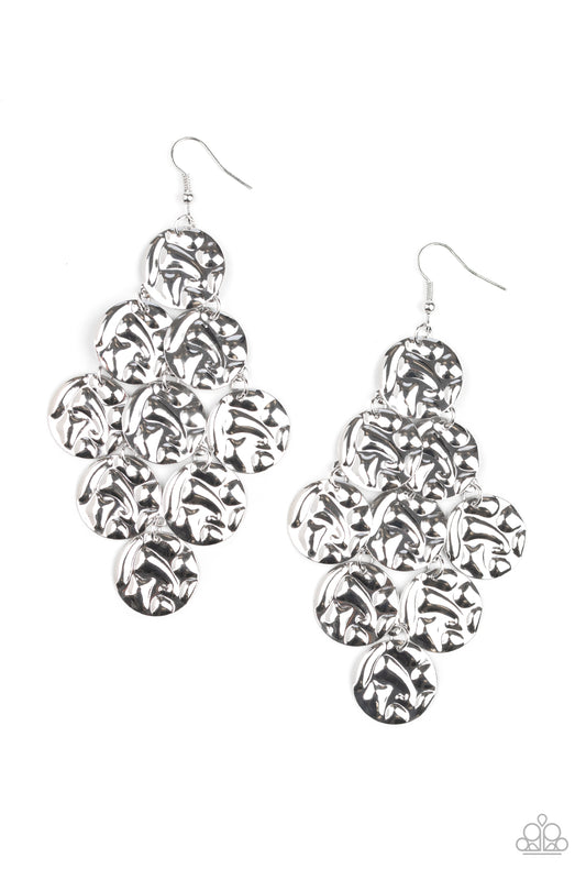 Paparazzi - Metro Trend - Silver Earrings