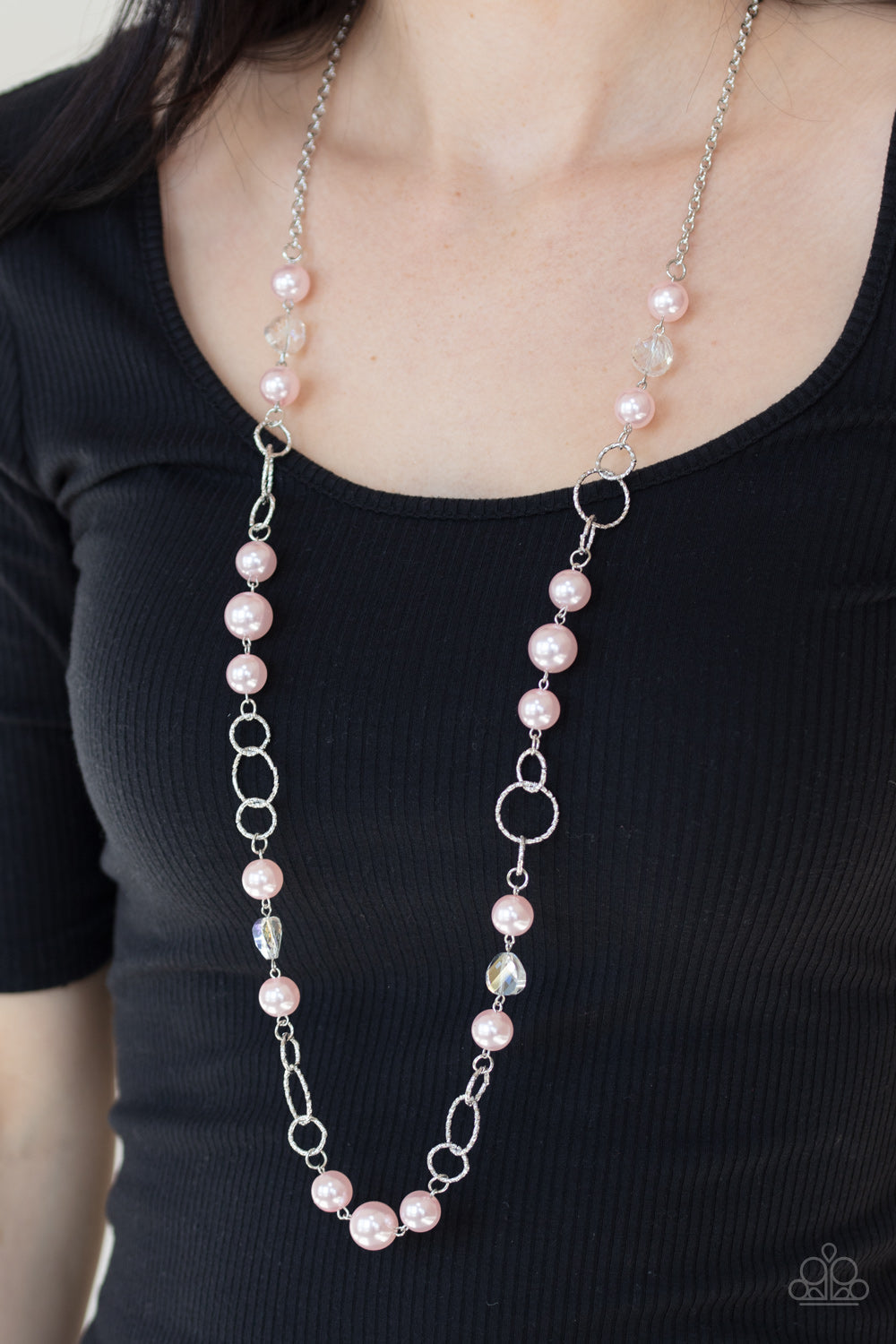 Paparazzi - Prized Pearls - Pink Necklace
