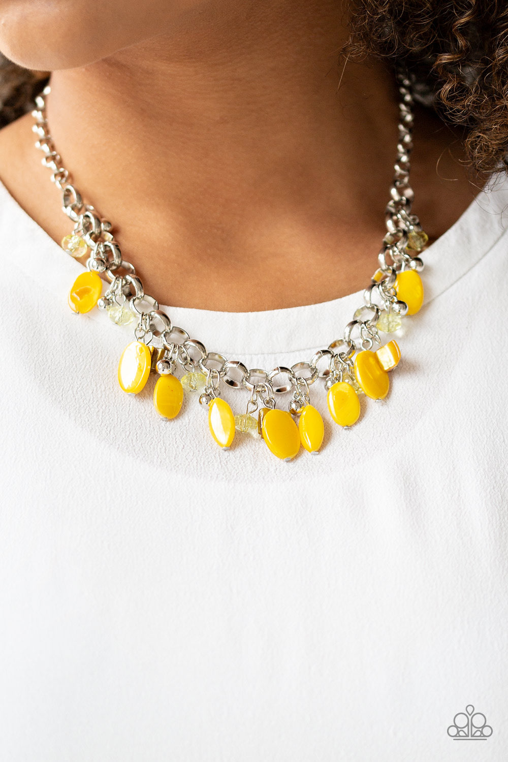 Paparazzi - I Want To SEA The World Yellow Necklace and Seashore Sailing - Yellow Bracelet Set