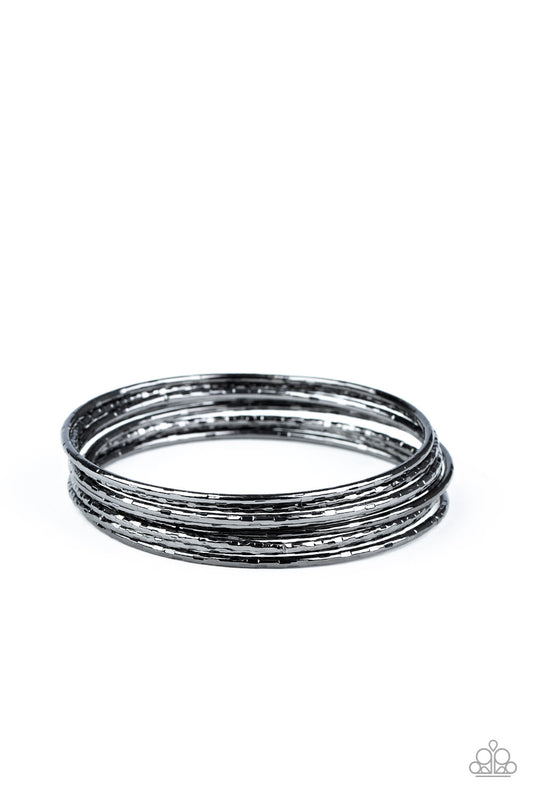 Paparazzi - Thanks For GLISTENING - Black Bracelet