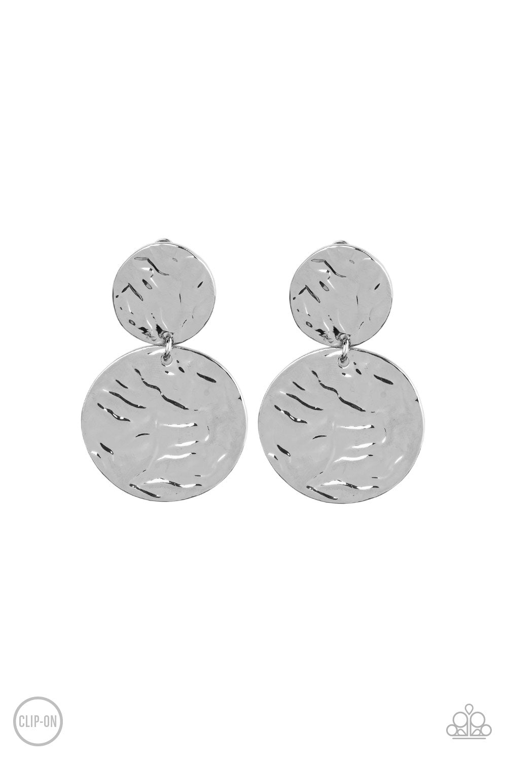 Paparazzi - Relic Ripple - Silver Earrings