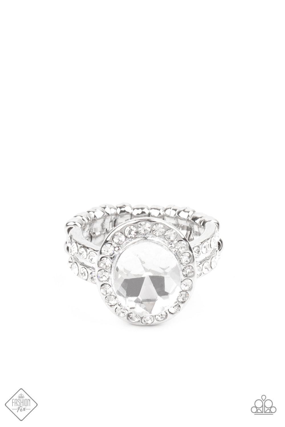 Paparazzi - Unstoppable Sparkle - White Ring