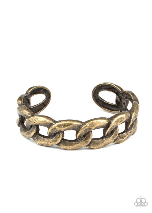 Paparazzi - Living Off The GRIT - Brass Bracelet
