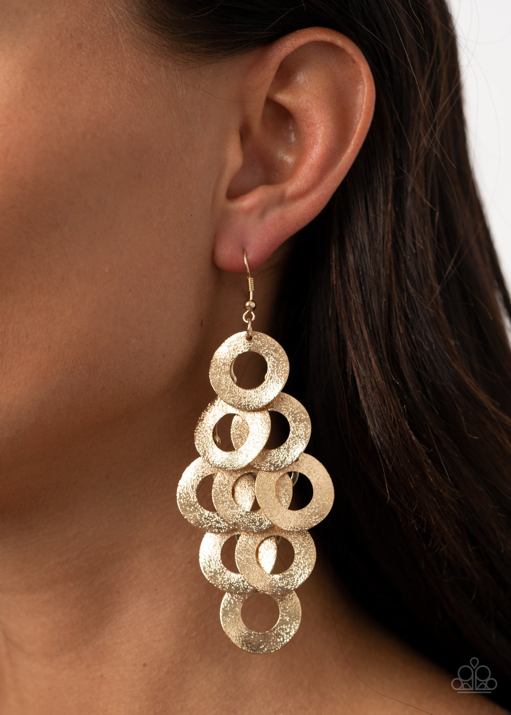 Paparazzi - Scattered Shimmer - Gold Earrings