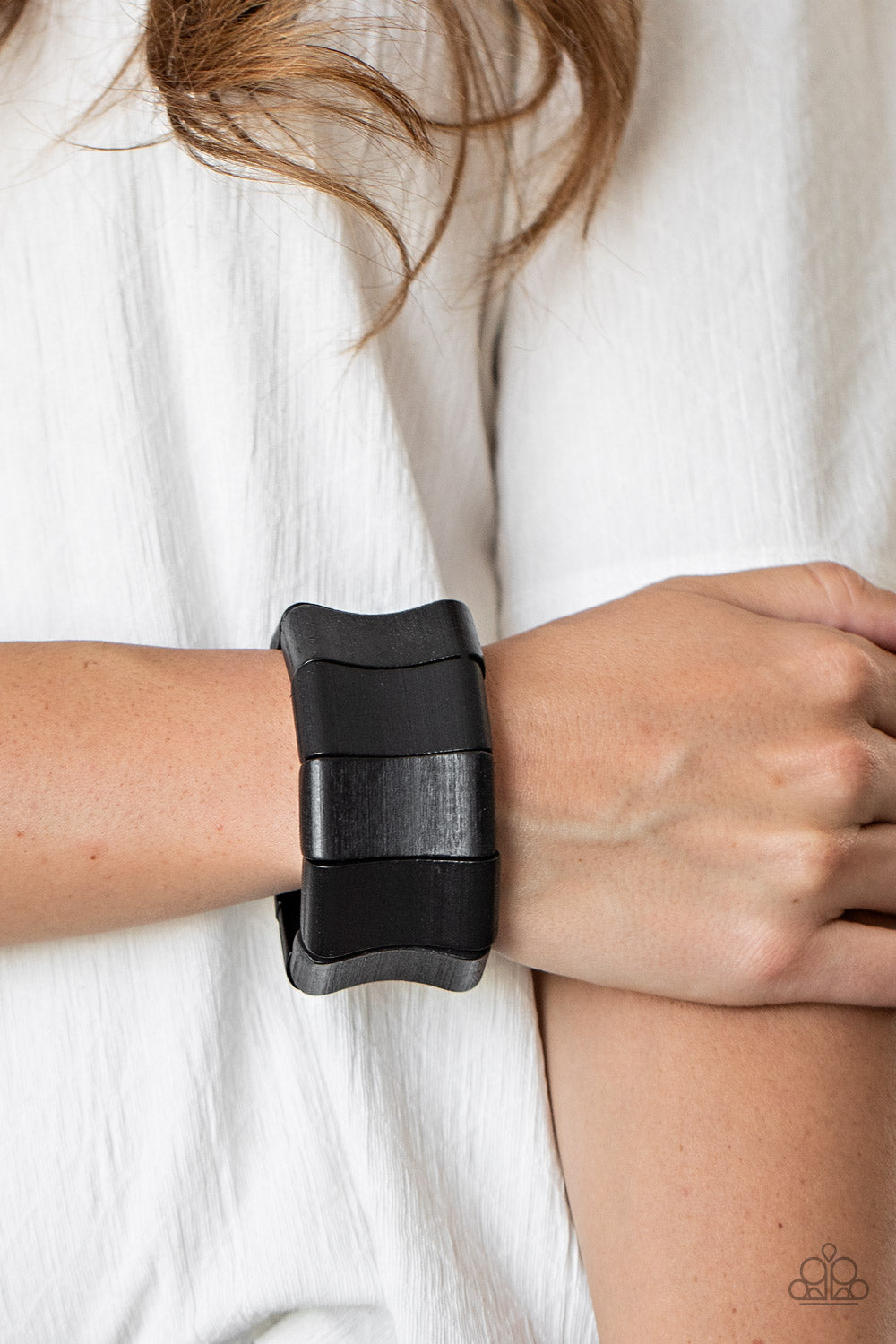 Paparazzi - Caribbean Couture - Black Bracelet