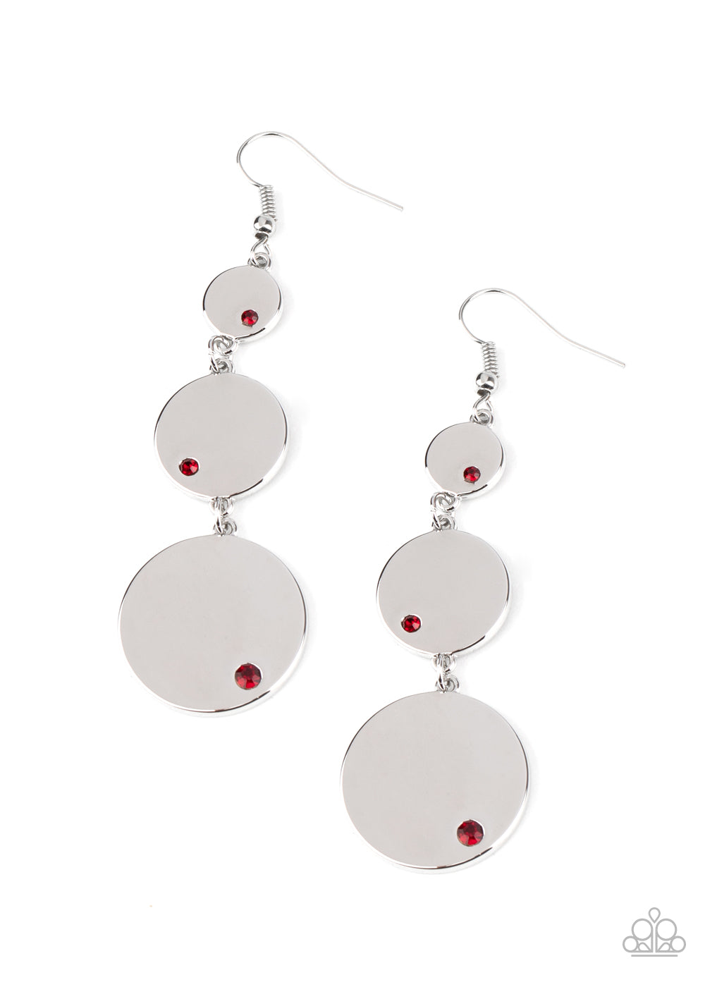 Paparazzi - Poshly Polished - Red Earrings