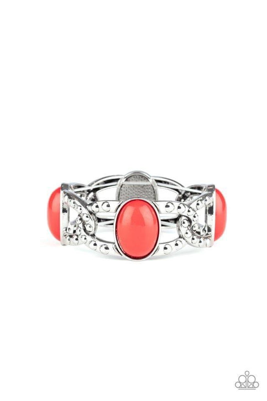 Paparazzi - Dreamy Gleam Red Bracelet