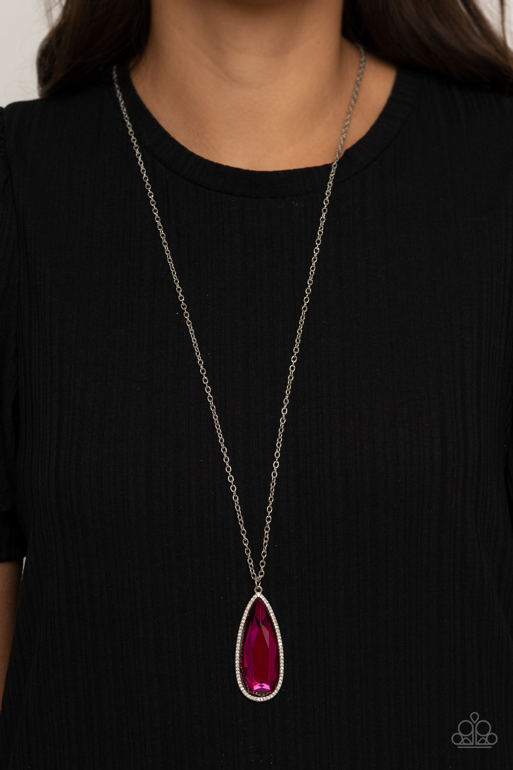 Paparazzi- Watch Out For REIGN - Pink Necklace