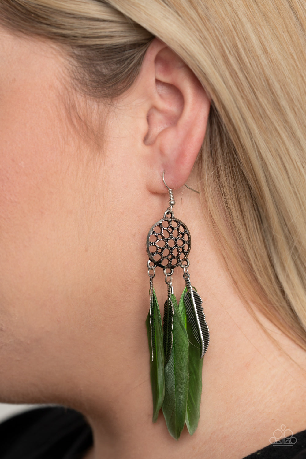 Paparazzi - In Your Wildest DREAM-CATCHERS - Green Earrings