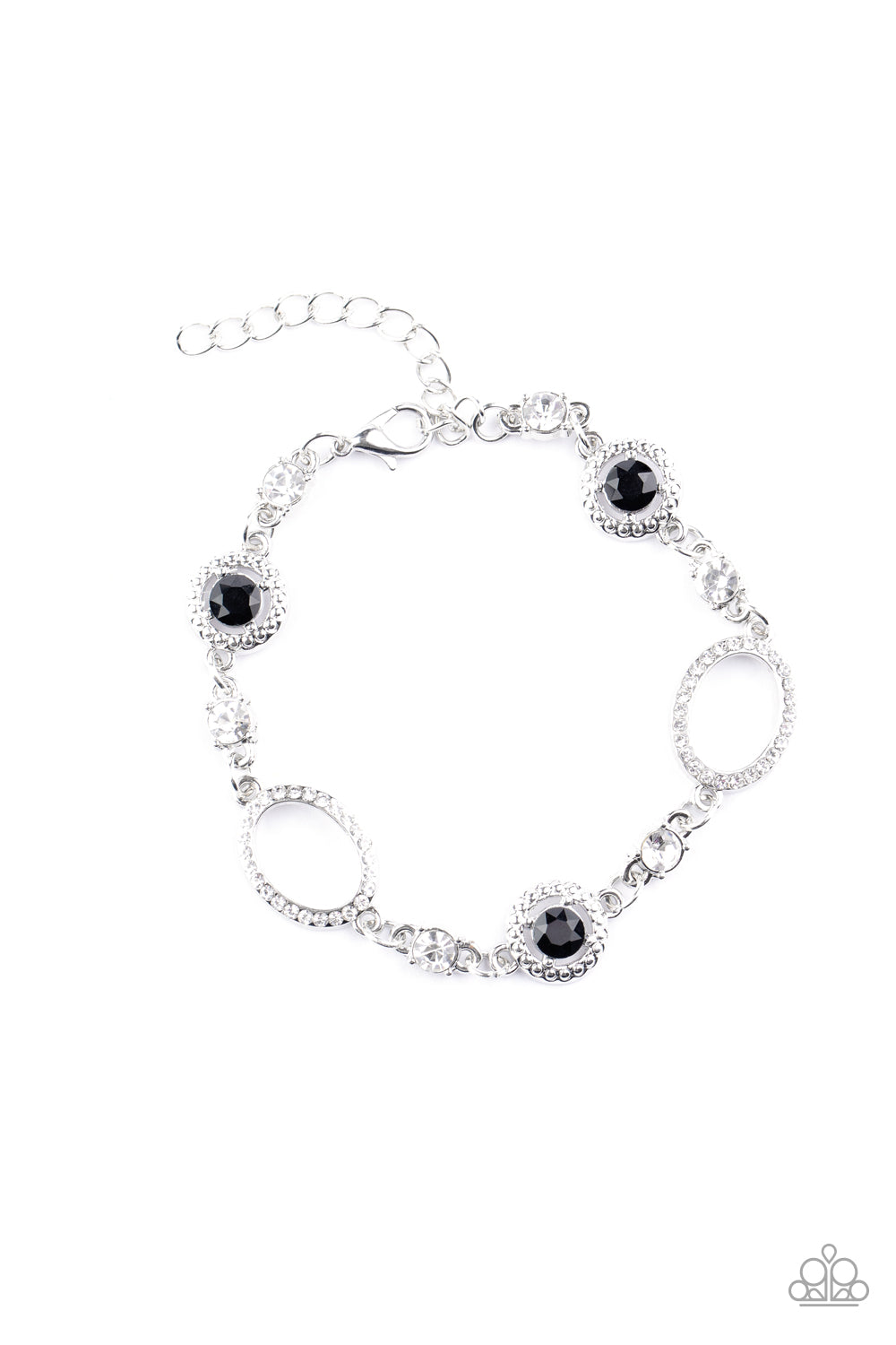 Paparazzi - Wedding Day Demure - Black Bracelet