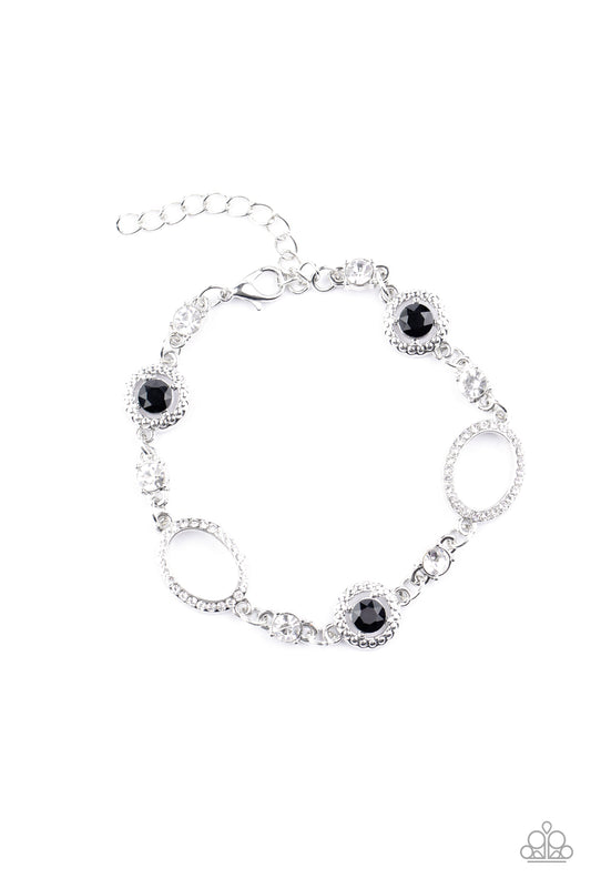 Paparazzi - Wedding Day Demure - Black Bracelet