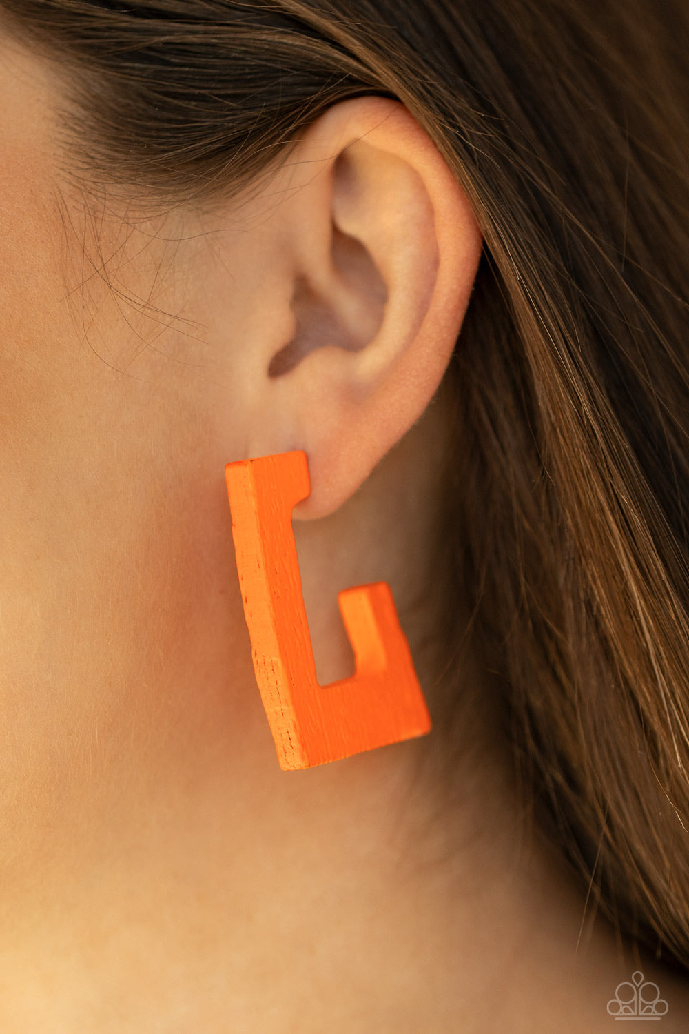 Paparazzi - The Girl Next OUTDOOR - Orange Earrings