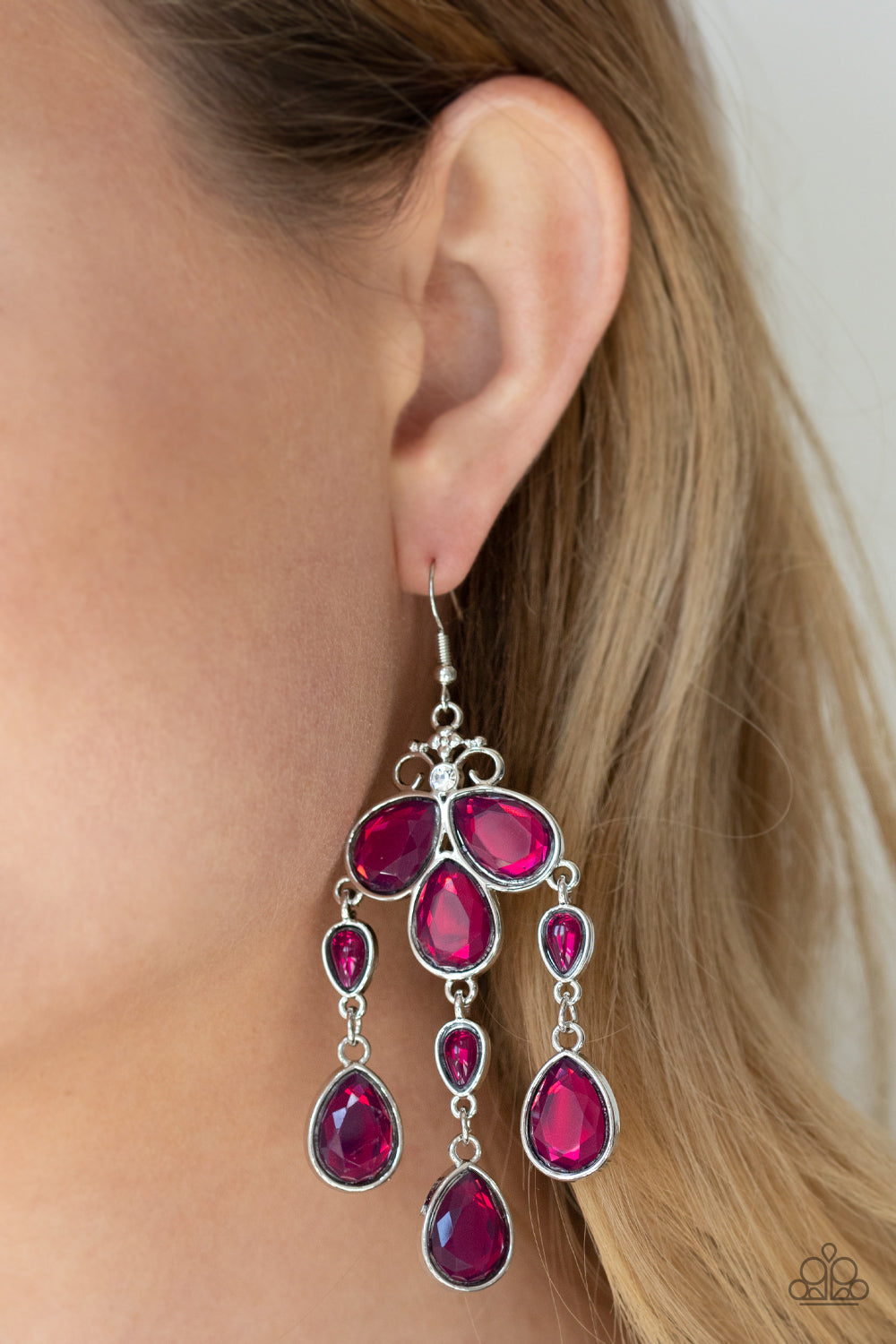 Paparazzi - Clear The HEIR - Purple Earrings