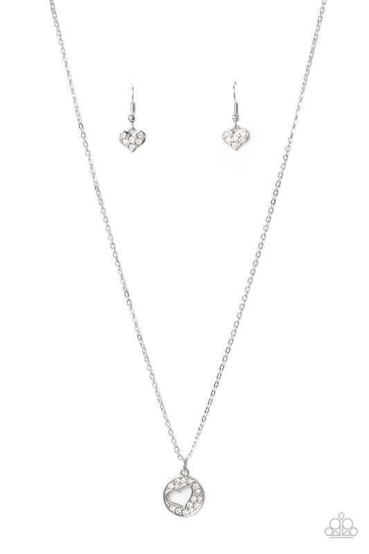 Paparazzi - Bare Your Heart - White Necklace